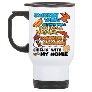 Chicken Wing Hot Dog Bologna Macaroni Homie Stainless Steel Travel Mug