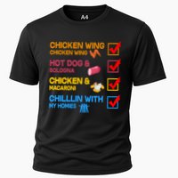 Chicken Wing Hot Dog Macaroni Chillin With My Homies Cooling Performance Crew T-Shirt