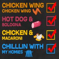 Chicken Wing Hot Dog Macaroni Chillin With My Homies Adult Drive Performance Visor
