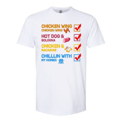 Chicken Wing Hot Dog Macaroni Chillin With My Homies Softstyle® CVC T-Shirt