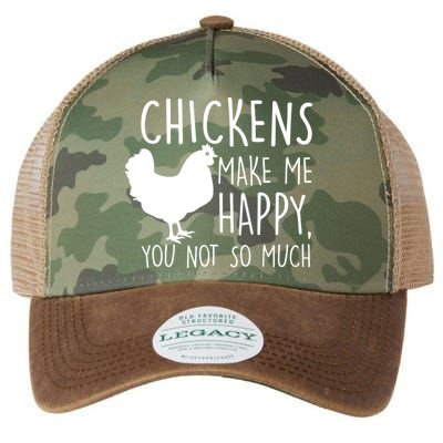 Chickens Make Me Happy, You Not So Much Funny Legacy Tie Dye Trucker Hat