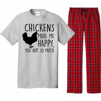 Chickens Make Me Happy, You Not So Much Funny Pajama Set