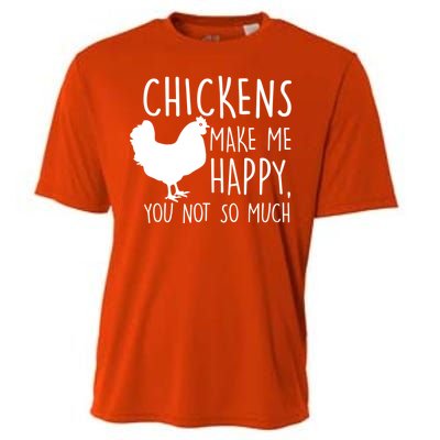 Chickens Make Me Happy, You Not So Much Funny Cooling Performance Crew T-Shirt