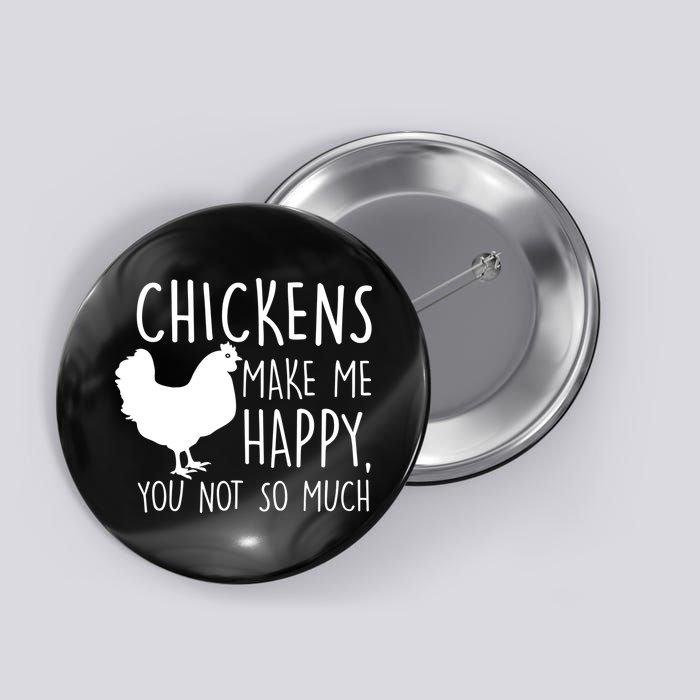 Chickens Make Me Happy, You Not So Much Funny Button