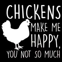 Chickens Make Me Happy, You Not So Much Funny 7-Panel Snapback Hat