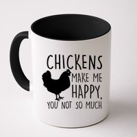 Chickens Make Me Happy, You Not So Much Funny Mug