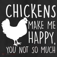 Chickens Make Me Happy, You Not So Much Funny 11oz C Handle Ceramic Mug