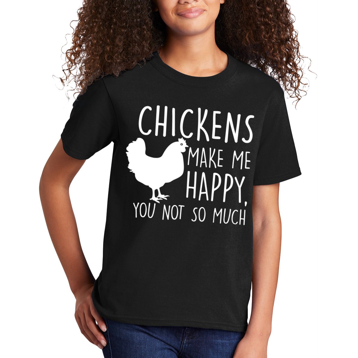 Chickens Make Me Happy, You Not So Much Funny Kids T-Shirt