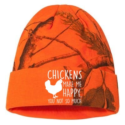 Chickens Make Me Happy, You Not So Much Funny Kati Licensed 12" Camo Beanie