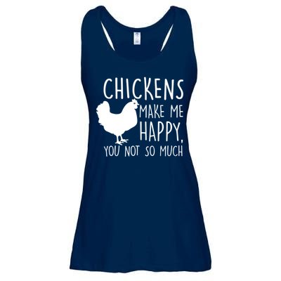 Chickens Make Me Happy, You Not So Much Funny Ladies Essential Flowy Tank