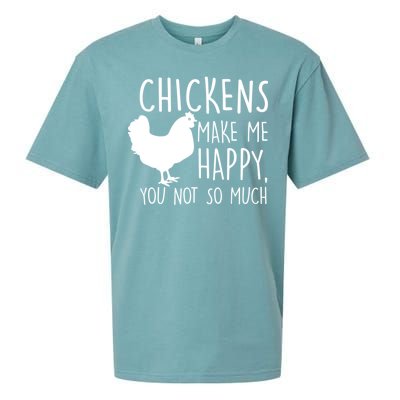 Chickens Make Me Happy, You Not So Much Funny Sueded Cloud Jersey T-Shirt