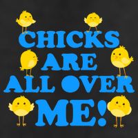 Chicks Are All Over Me Funny Baby Chick Easter Adult Drive Performance Visor