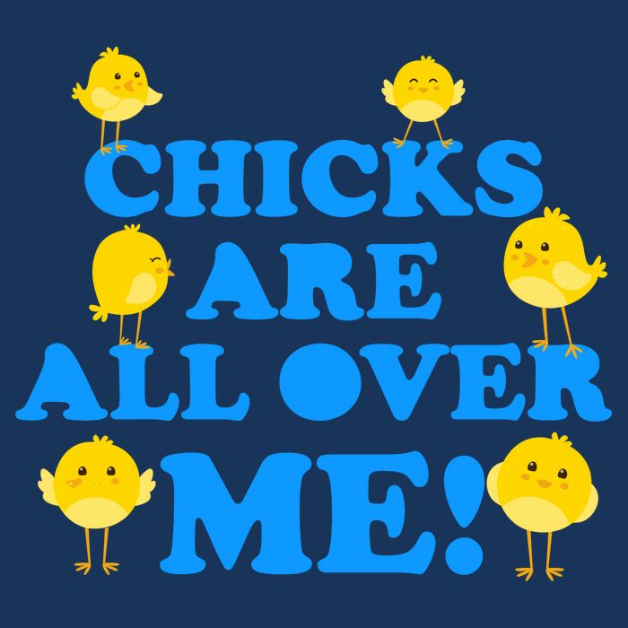 Chicks Are All Over Me Funny Baby Chick Easter Cool Comfort Performance Bucket Hat