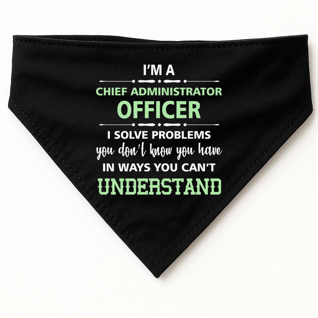 Chief Administrator Officer  USA-Made Doggie Bandana