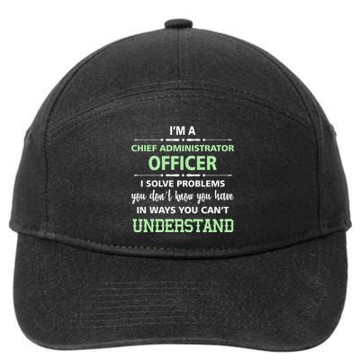 Chief Administrator Officer  7-Panel Snapback Hat