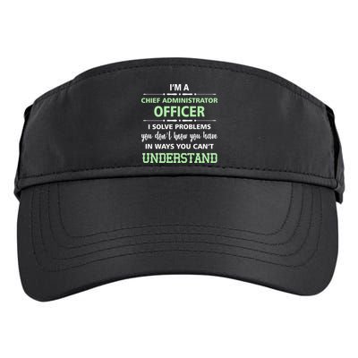 Chief Administrator Officer  Adult Drive Performance Visor