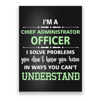 Chief Administrator Officer  Poster