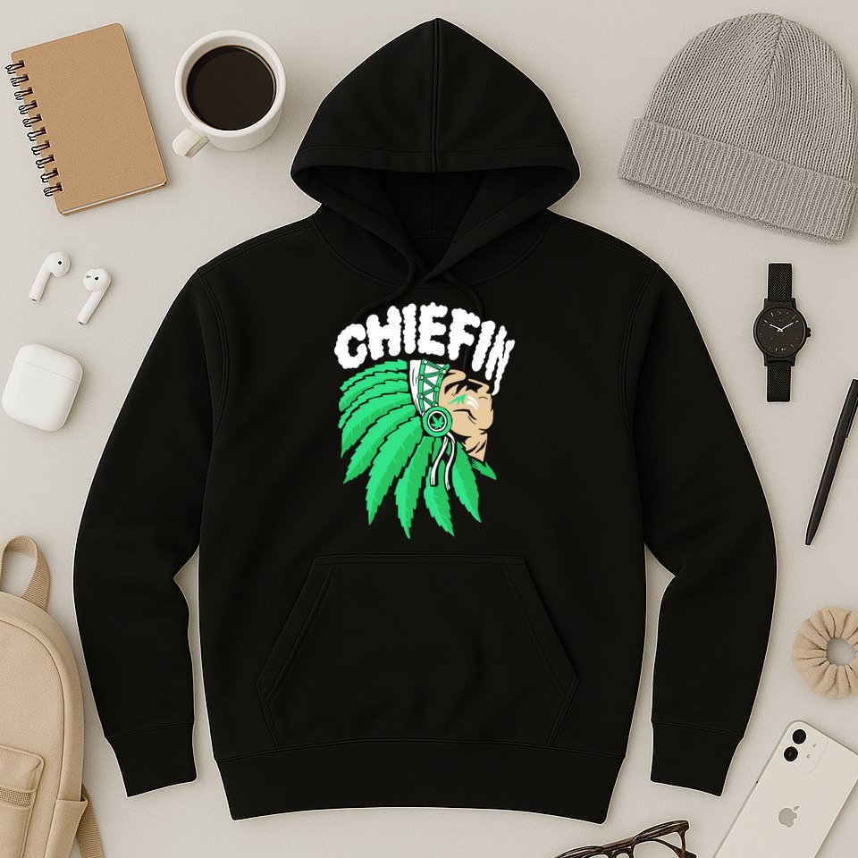 Chiefin Smoke Weed Native American Hoodie