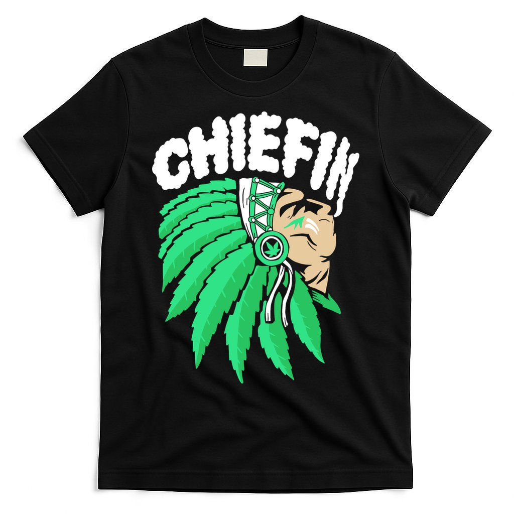 Chiefin Smoke Weed Native American T-Shirt