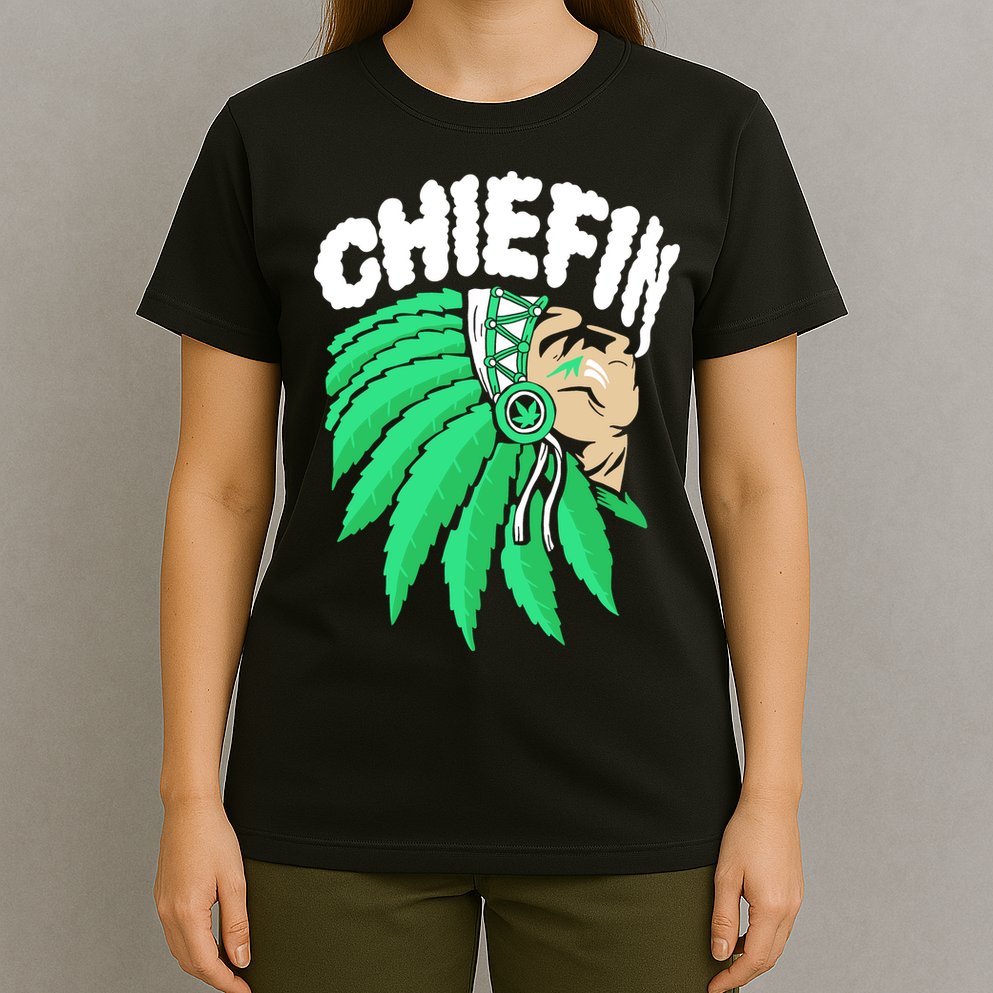 Chiefin Smoke Weed Native American T-Shirt