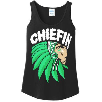 Chiefin Smoke Weed Native American Ladies Essential Tank