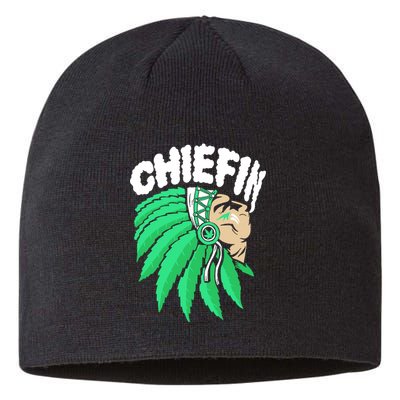 Chiefin Smoke Weed Native American Sustainable Beanie