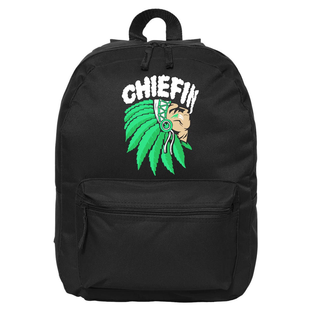 Chiefin Smoke Weed Native American 16 in Basic Backpack