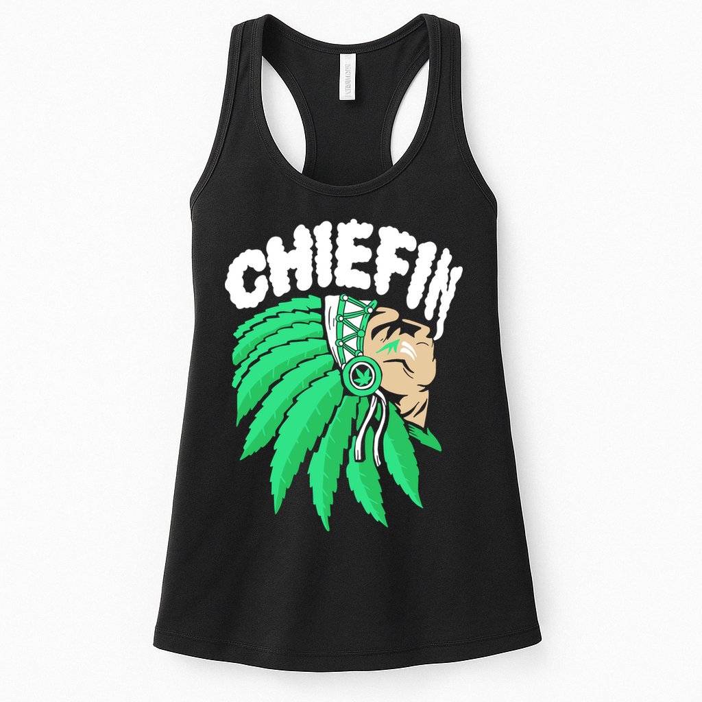 Chiefin Smoke Weed Native American Womens Tank Top