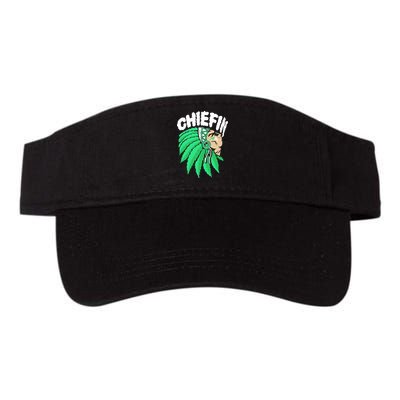 Chiefin Smoke Weed Native American Visor