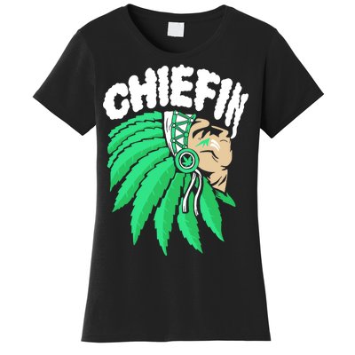 Chiefin Smoke Weed Native American Women's T-Shirt