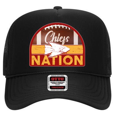 Chiefs Nation Football High Crown Mesh Back Trucker Hat