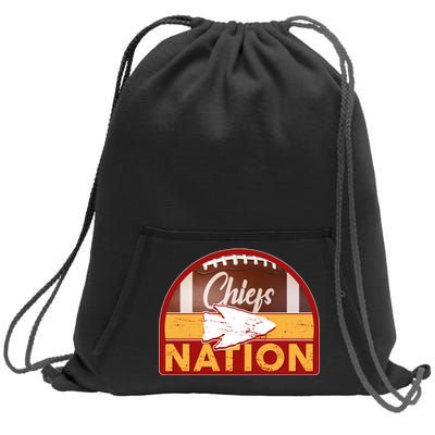 Chiefs Nation Football Sweatshirt Cinch Pack Bag