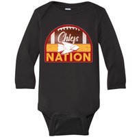 Chiefs Nation Football Baby Long Sleeve Bodysuit