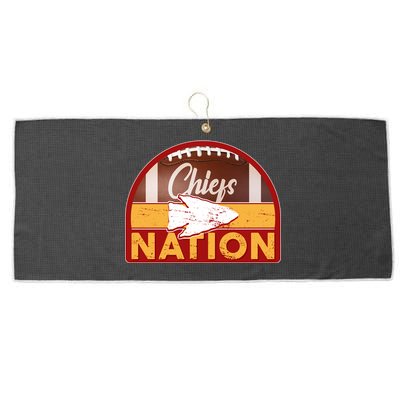 Chiefs Nation Football Large Microfiber Waffle Golf Towel