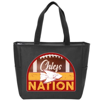 Chiefs Nation Football Zip Tote Bag