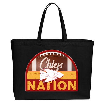 Chiefs Nation Football Cotton Canvas Jumbo Tote