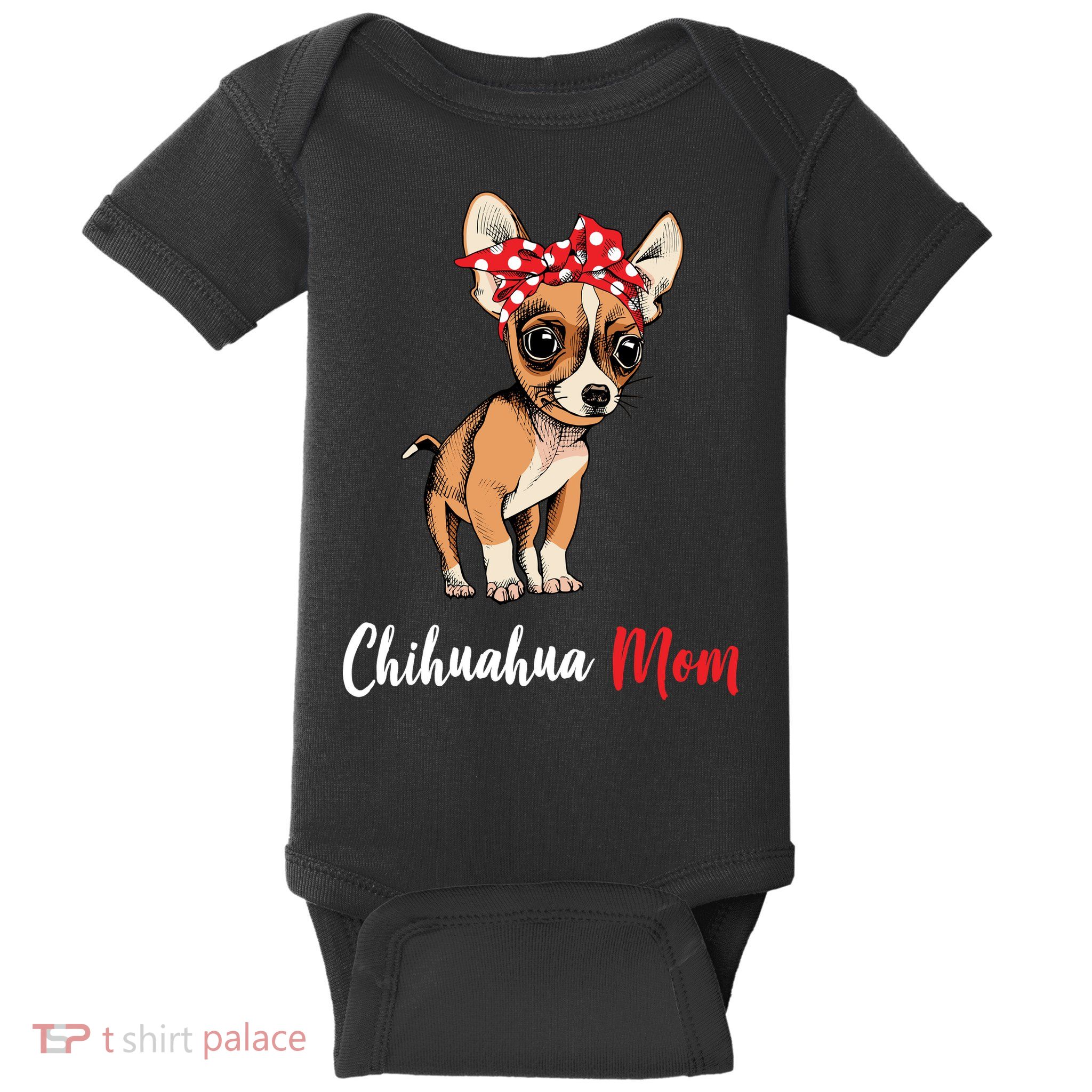 Chihuahua Mom Baby Bodysuit
