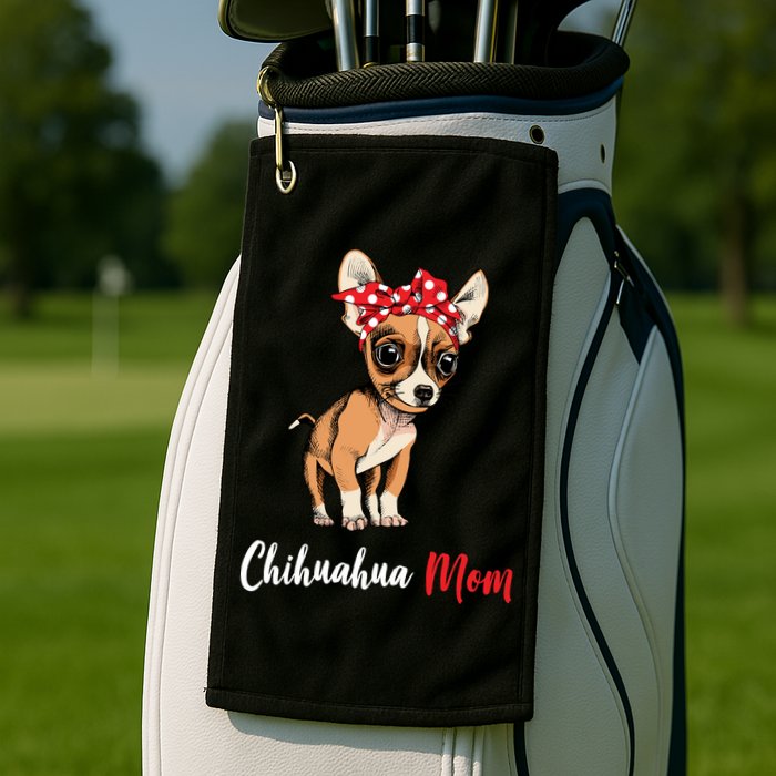 Chihuahua Mom Golf Towel