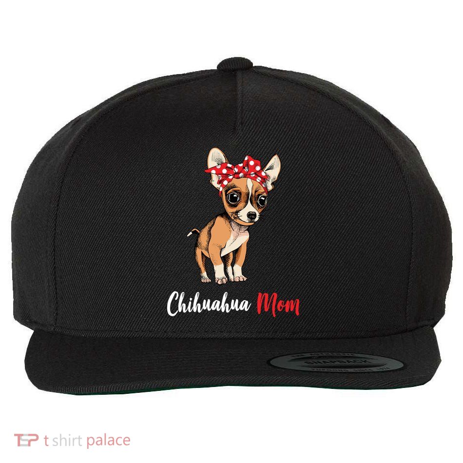 Chihuahua Mom Wool Snapback Cap