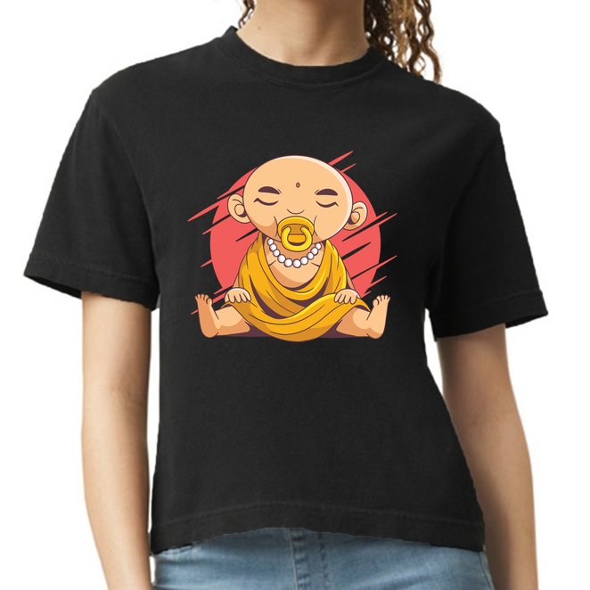Child Buddha Comfort Colors Boxy T-Shirt
