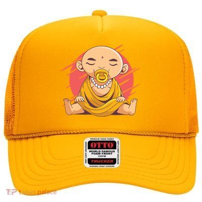 Child Buddha High Crown Mesh Back Trucker Hat
