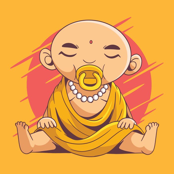 Child Buddha Cooling Performance Crew T-Shirt