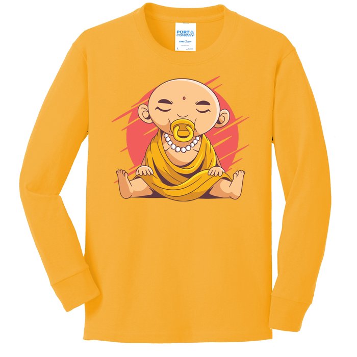 Child Buddha Kids Long Sleeve Shirt