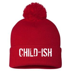 Child-Ish Pom Pom 12in Knit Beanie