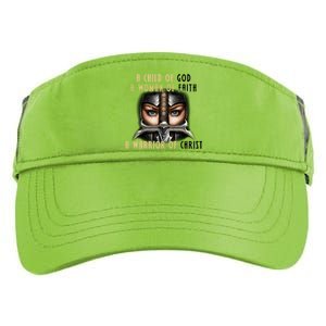 Child of God Woman of Faith Warrior Of Christ Adult Drive Performance Visor