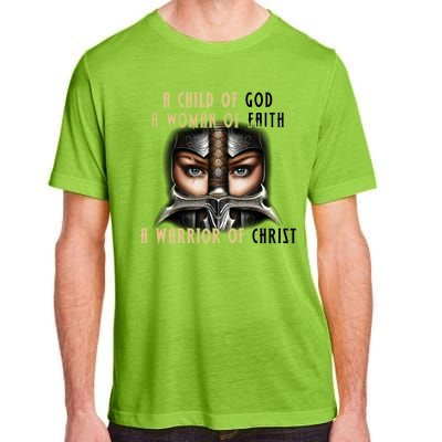 Child of God Woman of Faith Warrior Of Christ Adult ChromaSoft Performance T-Shirt