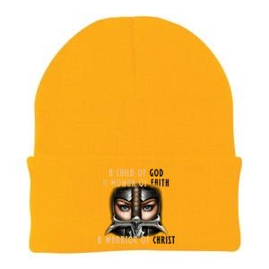 Child of God Woman of Faith Warrior Of Christ Knit Cap Winter Beanie