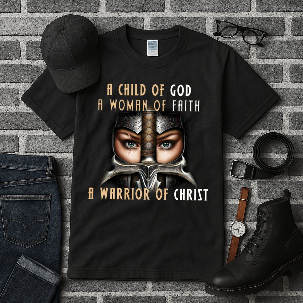 Child of God Woman of Faith Warrior Of Christ Tall T-Shirt