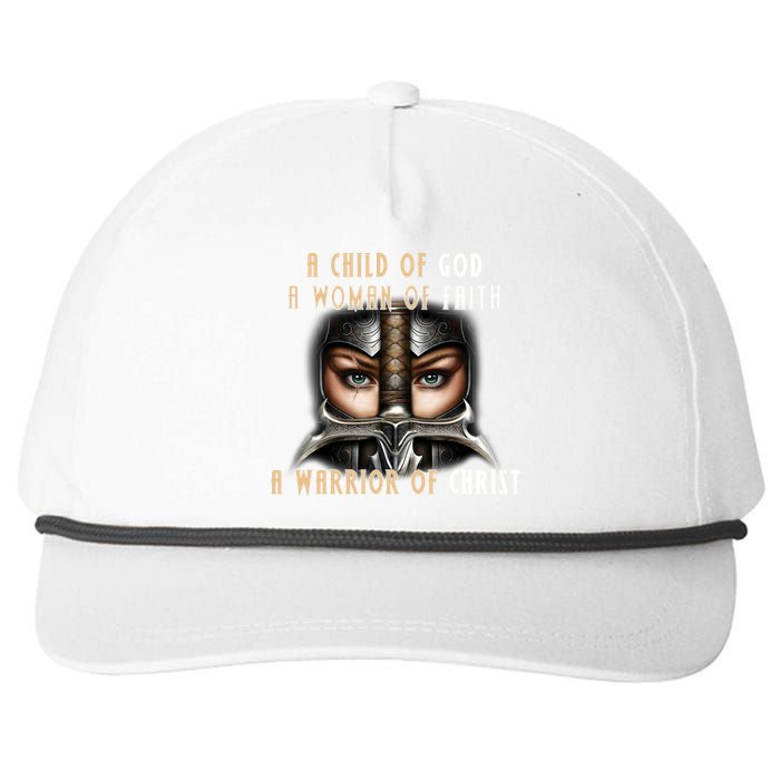 Child of God Woman of Faith Warrior Of Christ Snapback Five-Panel Rope Hat