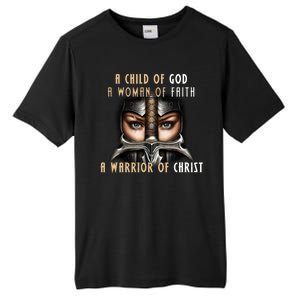 Child of God Woman of Faith Warrior Of Christ Tall Fusion ChromaSoft Performance T-Shirt